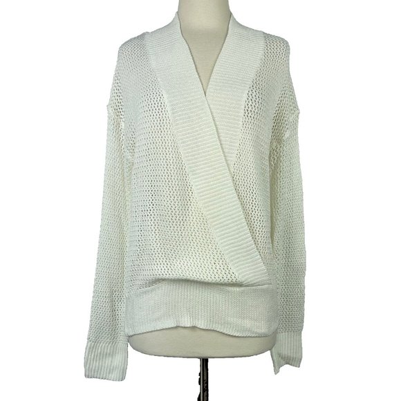 Stitch Fix No Comment Ivory Open Knit Sweater Size Large New NWT Long Sleeve - Picture 1 of 13